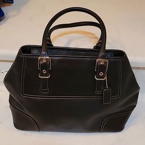 Vintage Coach black leather purse